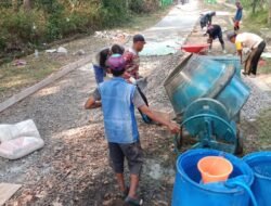 Warga Sambut Baik Pembangunan Jalan di Tiyuh Gilang Tunggal Makarta, Jaeni Dahlan : Kebutuhan Warga Jadi Prioritas